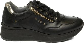 Nero Giardini Guanto Sneaker - Dames - Sneakers - Zwart - 40 EU - Leer - Schoenen