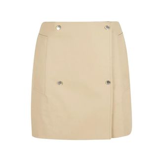 Burberry Dames, Rokken, Beige, Maat: S Gabardine