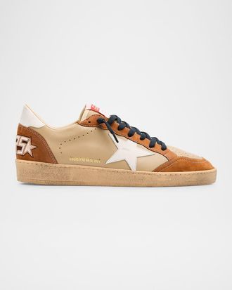 Golden Goose Men & apos;s Ball Star Low-Top Nubuck Leather Sneakers - Exclusive