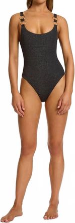 JETS Tirari Nights Scoop Neck One Piece In Black