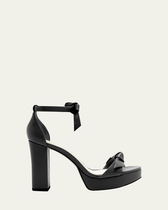 Alexandre Birman Mabeleh Leather Platform Sandals