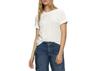 Sanctuary Perfect T-Shirts Remix Womens Clothing White : XS (US 2), Cotton/Rayon