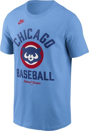 Nike Chicago Cubs Cooperstown Nike Mens MLB T-Shirt in Blue | N1994EYC78-079