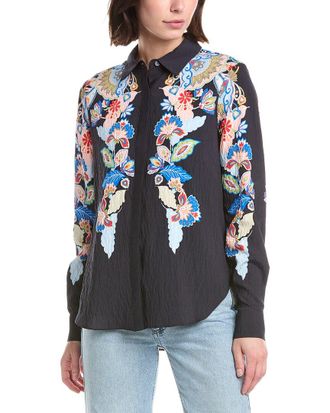 T Tahari Button Down Blouse