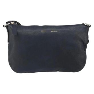 Celine unisex, Pre-owned, Blauw, Maat: ONE Size Leer