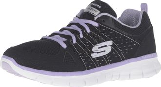 Skechers (SKEES) Womens Synergy-Look Book Low Top Sneakers, Black (BKLV), 6 UK