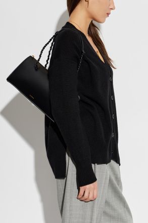 Jil Sander Leather Tangle Bag, Womens, Black