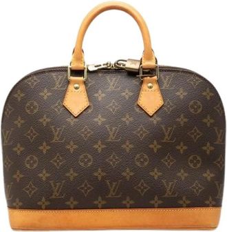 Louis Vuitton Pre-owned Alma PM - Dames - Vintage Handtas - Bruin - ONE Size - Leer - Vintage