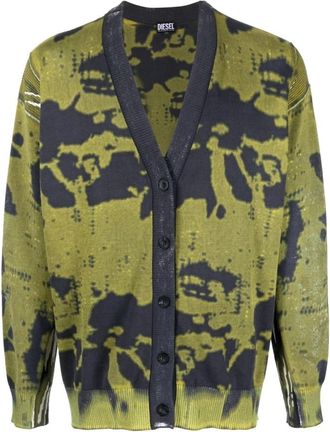 Diesel K-laran Cardigan - Dames - Vesten - Veelkleurig - XS - Katoen - Truien & Vesten