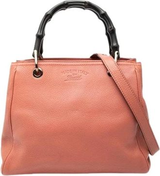 Gucci Pre-owned Handbags, female, Pink, Size: ONE SIZE Pre-owned Vintage Handbag