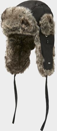 Le 31 Mens Faux-leather trapper hat