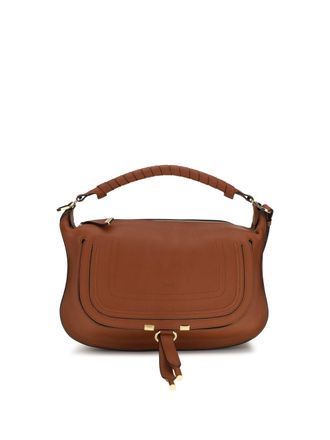 Chlo&eacute; Womens Small Shoulder Bag Marcie Clay Brown Calf Leather (bos Taurus)