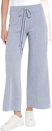 Lyss&eacute; Violetta Knit Lounge Wide Leg Pant In Grey Melange