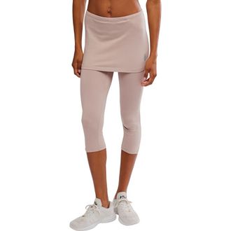 Free People FP Movement Intensity Mid Rise Capri Skirted Leggings in Sandy at Nordstrom, Size X-Small