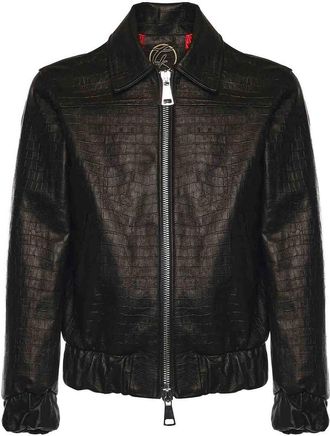 Giuliano Galiano Go Hard Leather Jacket