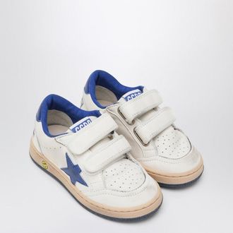 Golden Goose White/Blue Ball Star Sneakers