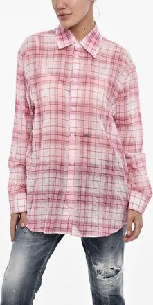 Dsquared2 Camicia Oversize a Quadri Dsquared2