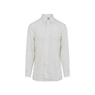 Tom Ford White Printed Silk Shirt