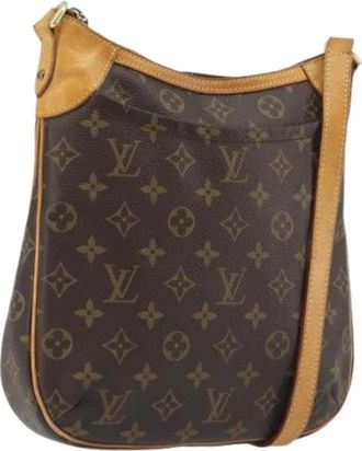 Louis Vuitton Tweedehands Canvas Louis Vuitton tassen - Dames - Vintage Schoudertas - Bruin - ONE Size - Vintage