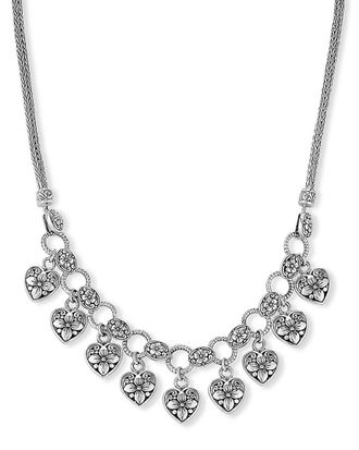 Samuel B. Silver Heart Charm Necklace