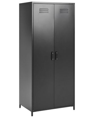 Beliani Mueble de oficina metal negro