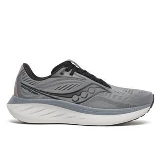 Saucony Mens Ride 18 Running Shoes In Cinder Black