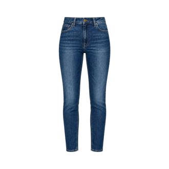 Elisabetta Franchi Broek met enkellengte - Dames - Jeans - Blauw - Maat: W32 Katoen