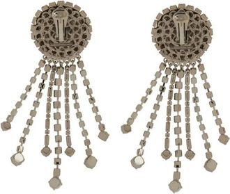 Alessandra Rich Ohrringe - Round Clip-On Earrings - Gr. unisize - in Silber - für Damen