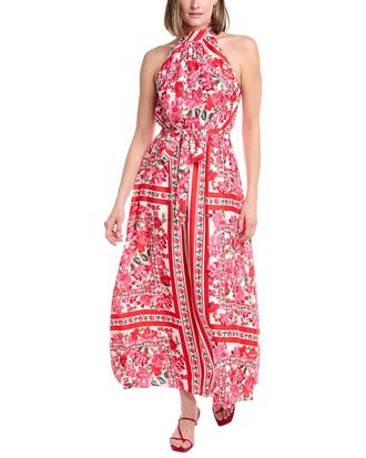Anne Klein Halter Neck Maxi Dress