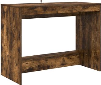 vidaXL Escritorio De Cama Roble Ahumado Madera De Ingenier&iacute;a Vidaxl