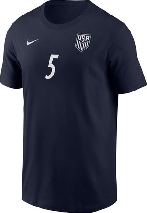 Nike Antonee Robinson Team USA Nike Mens Soccer T-Shirt in Blue | M11332P378USAR-NVY
