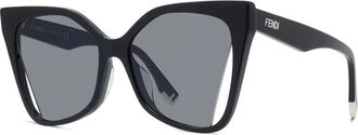 Fendi graphy Zonnebril - unisex - Zonnebrillen - Zwart - ONE Size - Accessoires