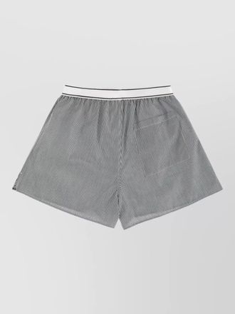 Sporty & Rich tailored shorts featuring striped pattern design