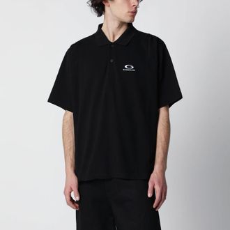 Balenciaga Black Laurel Classic regular polo shirt