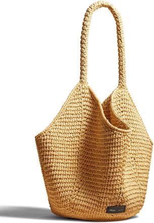 Khaite medium Lotus raffia tote bag - women - Raffia - One Size - Neutrals