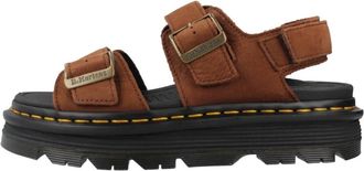 Dr. Martens Flat Sandalen - Dames - Sandalen - Bruin - 40 EU - Schoenen