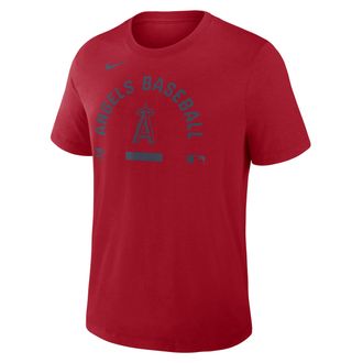 Nike Los Angeles Angels Authentic Collection Early Work Nike Mens Dri-FIT MLB T-Shirt in Red | 034J62QANG-HXK