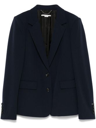 Stella McCartney Blazer met enkele rij knopen - Blauw