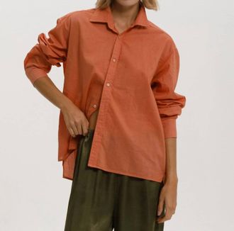 Cali Dreaming Colt Button Front Shirt In Clay