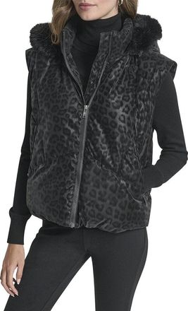 DKNY Leopard Tech Vest