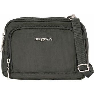 Baggallini Trifecta RFID Wallet Crossbody Bag in Charcoal at Nordstrom