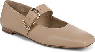 Vince Daniela Mary Jane Flat in Warm Almond at Nordstrom, Size 9.5