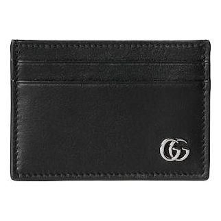Gucci 26 GG Marmont Card Case with Money Clip Black 835051-AAE07-1000