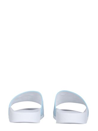 Giuseppe Zanotti Logo-Detail Leather Slide Sandals - Blue