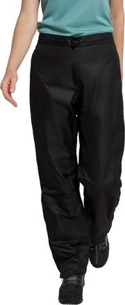 Mountain Warehouse Spray Womens Waterproof Over Trousers - IsoDry, Mesh Lined, Taped Seams, Rain Pants - Autumn, Winter, Travel, Festival, Cycling Black (Short) Womens S