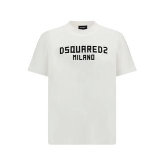 Dsquared2 Uomo, Top, Bianco, M, new