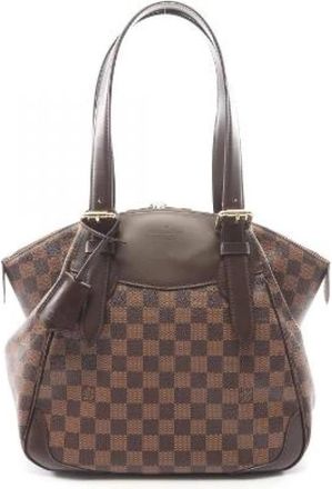 Louis Vuitton Pre-owned Verona MM Damier Ebene Schoudertas - Dames - Vintage Schoudertas - Bruin - ONE Size - Leer - Vintage