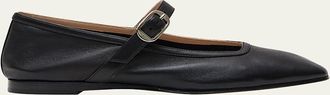 Le Monde Beryl Leather Mary Jane Ballerina Flats