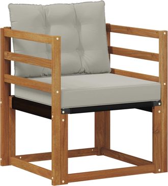 vidaXL Sof&aacute; De Exterior Madera Maciza De Acacia Y Textileno Vidaxl