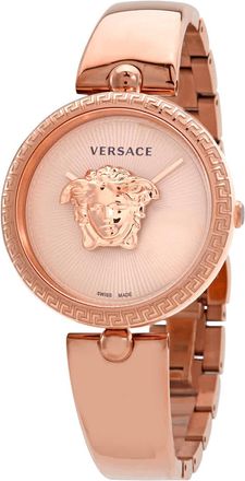 Versace Palazzo Quartz Rose Dial Ladies Watch VECQ00718